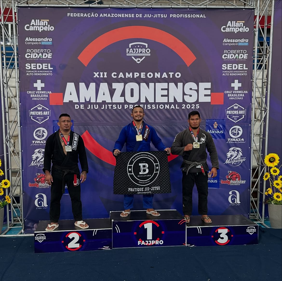 Pódio no Campeonato Amazonense de Jiu-Jitsu Profissional